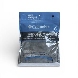 Columbia Men’s Sleepwear Long-Sleeve Waffle Crew Neck Size Medium